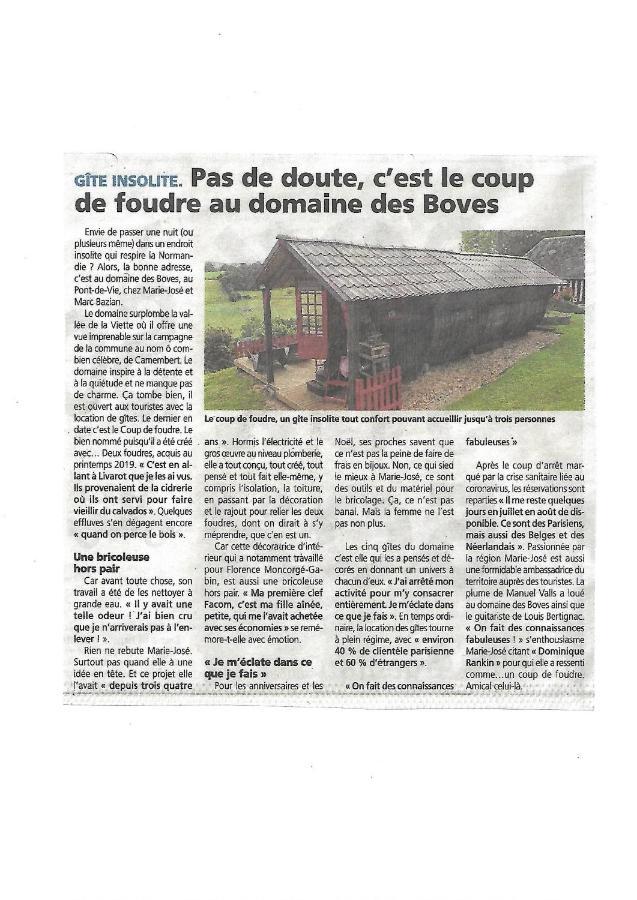 Gite Insolite "Le Coup De Foudre" Sa Vue Panoramique Vimoutiers Kültér fotó